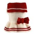 thumbnail image 1 of Pet Sweater with Doll Collar - Elastic Princess Style, Comfortable, Two-legged, Keep Warm, Acrylic, Sweet Ladylike Dog Dress, for Autumn, 1 of 8