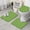 Green Bigfoot Pattern, variant on Green Bigfoot Pattern Bathroom Rugs Sets 3 Piece,Toilet Cover Set,Absorbent Non Slip Bathroom Mats Sets with U-Shaped Contour Rug Toilet Rug Set
