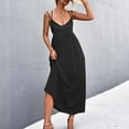 thumbnail image 5 of Dresses for Women 2026 Plus Size Fashion Sexy V-neck Backless Suspender Dress Beach Skirt, 5 of 8