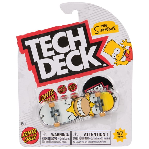 Tech Deck Simpsons Series Fingerboard, Customizable Mini Skateboards, for Ages 6 and up