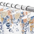 thumbnail image 6 of Shower Curtain 60"W x 72"L Thanksgiving Pumpkins Fall Flowers Fabric Shower Curtains Set with Hooks Water Repellent Bathroom Curtains Machine Washable Bathroom Accessories, 6 of 6