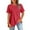 Red, variant on Kaemgyyd Womens Summer Tops Casual Short Sleeve Loose T Shirts with Pocket Lightweight Solid Crew Neck Classic Tee