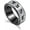 Black, variant on Men's Stainless Steel Buddhist Mantra Spinner Ring Om Mani Padme Hum Band 8MM