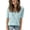 light Blue, variant on Arach&Cloz Women's Lightweight Summer Tops Casual Short Sleeve Blouses Shirts