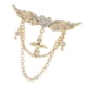 thumbnail image 5 of Broche con alas de ángel hecho de puntas de cuello para camisas con cadena s, Oro Yuyangstore Broches de moda para mujer, 5 of 8