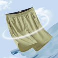 thumbnail image 1 of pstuiky Pantalones cortos de gimnasio para hombre, Pantalones cortos casuales holgados de color liso con cremallera, bolsillo, cordón y cintura elástica para hombre Pantalones cortos cargo, 1 of 6