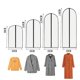 thumbnail image 4 of 5/10 piezas de funda antipolvo transparente para ropa, funda para percha con cremallera, impermeable, para abrigos, trajes, vestidos y organizadores de ropa, 4 of 5