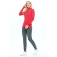 thumbnail image 4 of ACTIVE UNIFORMS Women's Long Sleeve Turtle-Neck T-Shirt Under Scrub (Red, X-Small), 4 of 5