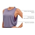 thumbnail image 4 of Musculosa CRZ YOGA de Algodón Pima Suelta sin Mangas Lavanda XL, 4 of 6