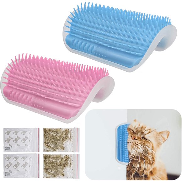 Peigne de Massage pour Chat, Outil de Massage pour Les Chats à Fourrure Longue et Courte (2pcs)