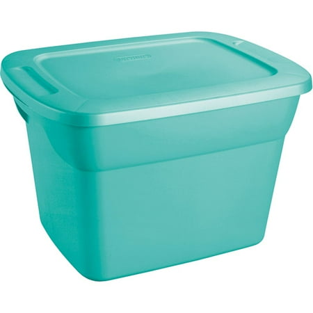 Sterilite 18 Gallon Tote Box Teal Splash