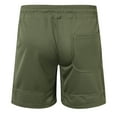 thumbnail image 4 of Sngxgn Mens Shorts Casual Elastic Waist Drawstring Summer Beach Workout Shorts with Pockets(AG,M), 4 of 8