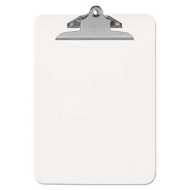 Plastic Clipboard With High Capacity Clip, 1" Capacity, Holds 8 1/2 X 11, Clear