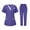 Purple, variant on Lenago Scrubs Set for Women Nurses Button Up Tunic Uniform Set Clinic V Neck Solid Color Scrub Tops Soft Knit Protective Clothing with 3 Pockets S-XXXL Plus Size Available