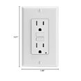 thumbnail image 2 of Leviton Smartest Auto-Test SmartlockPro Slim GFCI Récipient Résistant à l'Altération avec Indicateur DEL (Lot de 3), GFTR1-3W, Blanc, 2 of 2