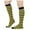 Yellow, variant on Arlun 1 Pair 2025 Fashion Womens Striped Thigh High Socks Soft Comfy Stretch Knee-High Stockings Christmas Holiday Winter Indoor Outdoor Leg Warmers Yellow One Size
