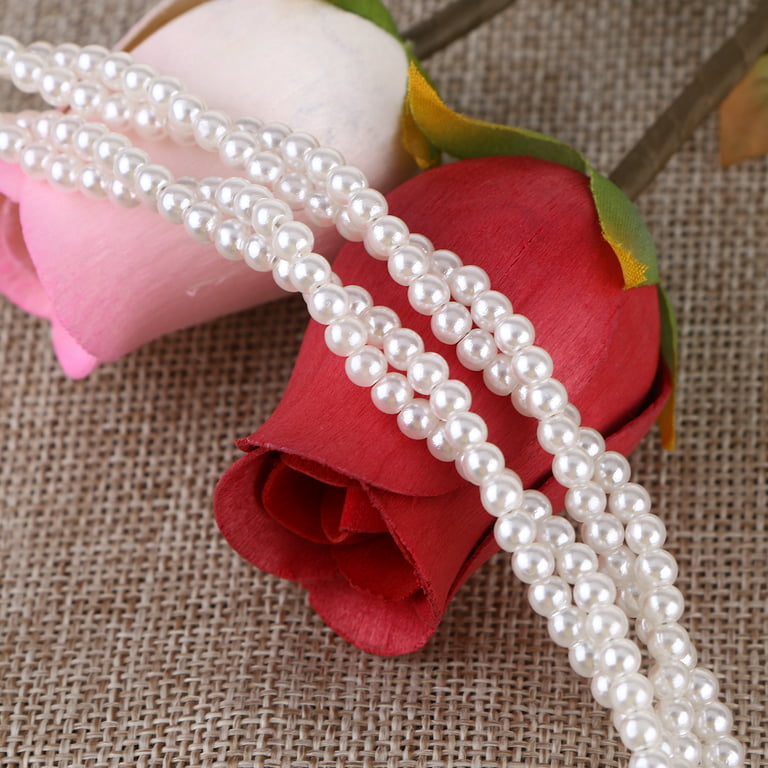 Dual-Layer Pearls Decorative Bra Straps Neck Hanging Adjustable
