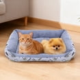 thumbnail image 5 of Cozy Washable Pet Bed for Cats Soft Breathable Rectangular Sleeping Mat Durable Non- Indoor Cushion, 5 of 5