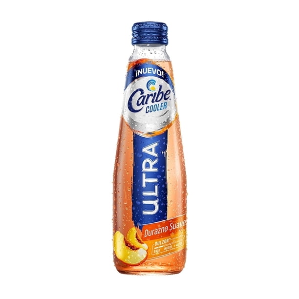 Bebida alcohólica preparada Caribe Cooler ultra durazno suave 300 ml