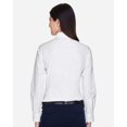 thumbnail image 3 of Harriton M600W Women's Long Sleeve Oxford Dress Shirt-White-M, 3 of 5