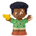 thumbnail image 2 of Pieza de Repuesto para Coleccionable Fisher-Price Little People Casa de Muñecas Escuela Juego de Juegos JCW82 - Figura de Young Boy Africano Americano de Repuesto Que Lleva un Auto de Juguete, 2 of 5