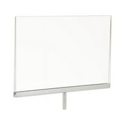 7 in. H x 11 in. W Acrylic Sign Holder with 1 1/2 in. Swedge Stem (Pack of 24)