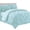 Aqua, variant on 8 Pieces Prestige Soft and Comfortable Collection Comforter Set, Full/Queen, Gray
