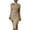 Khaki #26, variant on Womens Dress One Shoulder Midi Dresses Long Sleeve 2026 Summer Smocked Casual Wedding Guest Sundress Slim Fit Ruched Off Shoulder Dress Black S