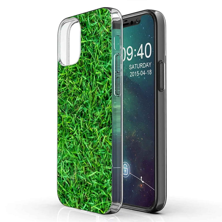 TalkingCase Clear TPU Phone Case Apple iPhone 12 Pro MAX, Grass