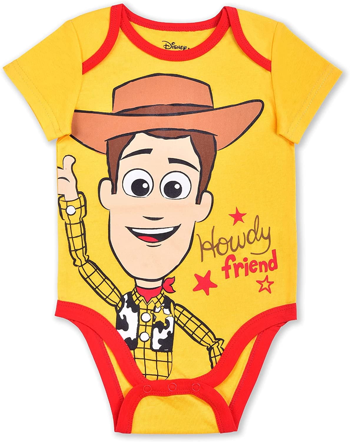 Toy Story Woody, Buzz Lightyear and Rex Boys 3 Pack Character Onesie, Newborn