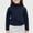 Navy, variant on Kids Boys Girls Fall Winter T Shirt Turtleneck Solid Color Long Sleeve Shirts Unisex Basic Warm Blouse for 1-14 Years