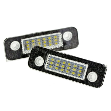 

2Pcs 12V 18 LED Car License Plate Light White Number Plate Lamps Light SMD For F