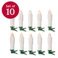 thumbnail image 3 of 10 Count Battery-Operated White Cordless LED Clip Christmas Candles Ornament with Remote, by Holiday Time, 3 of 7