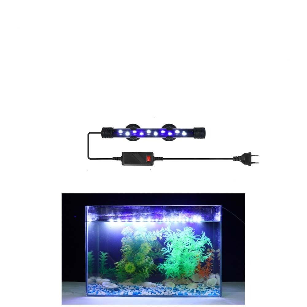 flydende Mordrin Lignende 90-260V Waterproof Planted Underwater Decor Submersible Lamp Freshwater  Aquatic Plant Plants Grow Lights Aquarium LED Light Fish Tank Light  Aquarium Lamps 18CM BLUE WHITE LIGHT EU PLUG - Walmart.com
