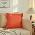 thumbnail image 2 of Mainstays by Becky G. & Alejandra Scallop Decorative Pillow, Mandarin, 18" x 18", 2 of 7