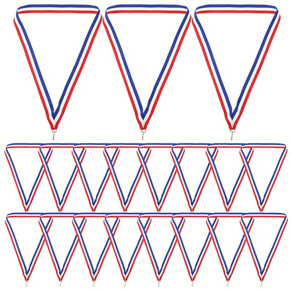 Troglfold medal ribbon 30pcs Sport Party Medal Ribbons Sports Meeting Award Ribbons Competition Medal Lanyards,17.32"X0.87"X0.28"
