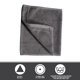 thumbnail image 5 of Toallas Con Monograma, Regalo Personalizado De 11 X 18 Pulgadas, Juego De 2, Toalla Bordada Plateada, Extra Absorbente 100% Algodón, Acabado De Terciopelo Suave, Para Baño, Cocina, Spa, Inicial I (Gri, 5 of 5