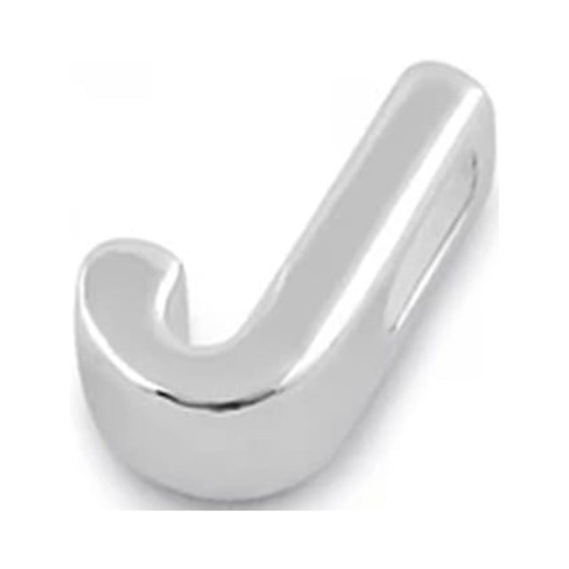 Capital J Initial Letter Personalized Tiny 925 Sterling Silver Pendant Jewelry
