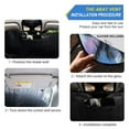 thumbnail image 2 of ALAZA Summer Tropical Palm Tree Windshield Sun Shade Car Foldable Sun Visor Block UV Rays Protector 57"x31.5", 2 of 8