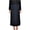 New Navy, variant on Michael Kors Women's Cotton Blend Jersey Knit Midi Pleated Skirt (Pearl Heather, X-Small)