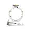 thumbnail image 2 of 1/2 Carat (ctw) Green Peridot Ring in Sterling Silver, 2 of 4