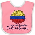thumbnail image 3 of Inktastic I'm So Cute, I Must Be Colombian Sunflower Boys or Girls Baby Bib, 3 of 4