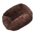 thumbnail image 2 of Cama para Perros Y Gatos, Perrera Cálida, Suministros para Mascotas de Felpa marrón oscuro Yuyangstore  Casa de la cama del gato, 2 of 8