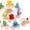 Multicolor, variant on Building & Construction Toys Wooden Name Digital Year Birthday Train Personalised Educational for Kids