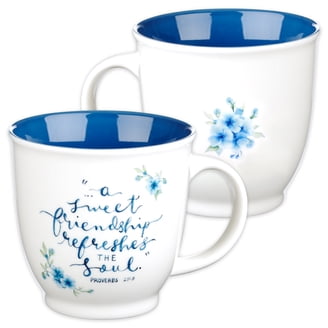 Christian Art Gifts Ceramic Mug Set, 4pk Rejoice Watercolor Flowers -  Walmart.com