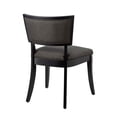 thumbnail image 5 of Side Dining Chair, Set of 2, Grey Gray, Fabric, Kitchen Cafe Bistro Hospitality Restaurant, Modern Contemporary HB33424, 5 of 8