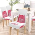 thumbnail image 5 of FMSHPON Happy Mother's Day Mommy is My Superhero Stretch Chair Cover Protector Seat Slipcover for Dining Room Hotel Wedding Party Set of 4, 5 of 6