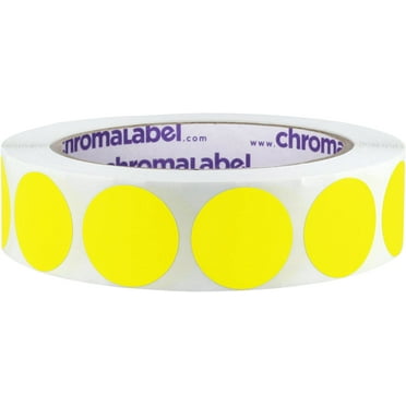 1-Inch Gold Round Stickers, 1000 Per Roll, Self-Adhesive Dot Labels ...