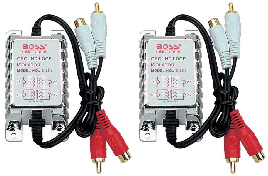 BOSS Audio Systems Ground Loop Isolator B25N noise Filter for Car Audio Systems 