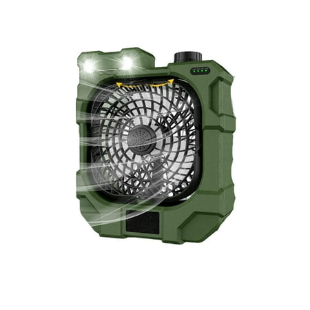 

Camping Cooling Fan Hiking Portable Rechargeable Cooler Cordless Stepless 270° Brushless Backpacking Fishing Tent Barbecue